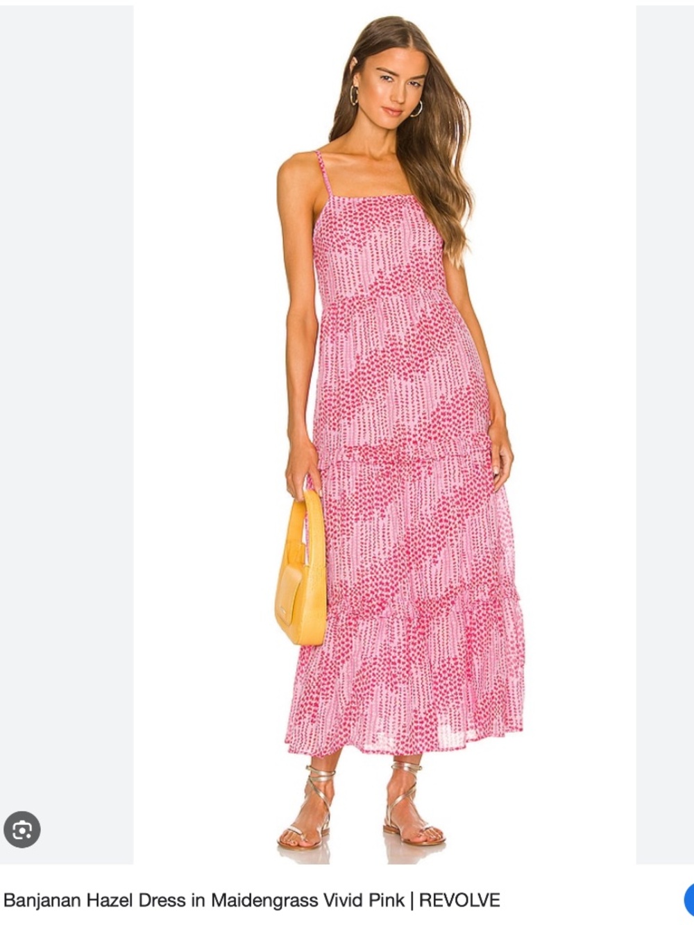 NWT - New With tags Banjanan-  Hazel Dress in Maidengrass Vivid Pink | REVOLVE